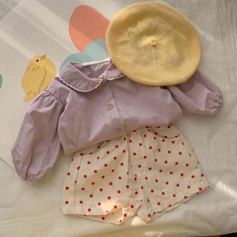 Spring Korean Style Baby Shirt, Autumn Tops