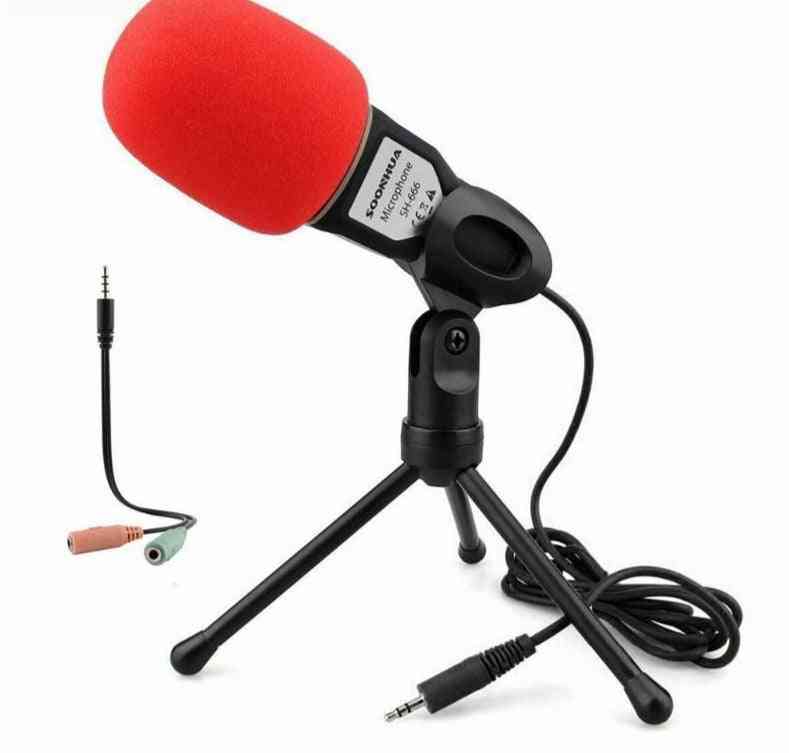 Professional Studio Microphone Broadcasting Condenser With Mini Tripod For Pc