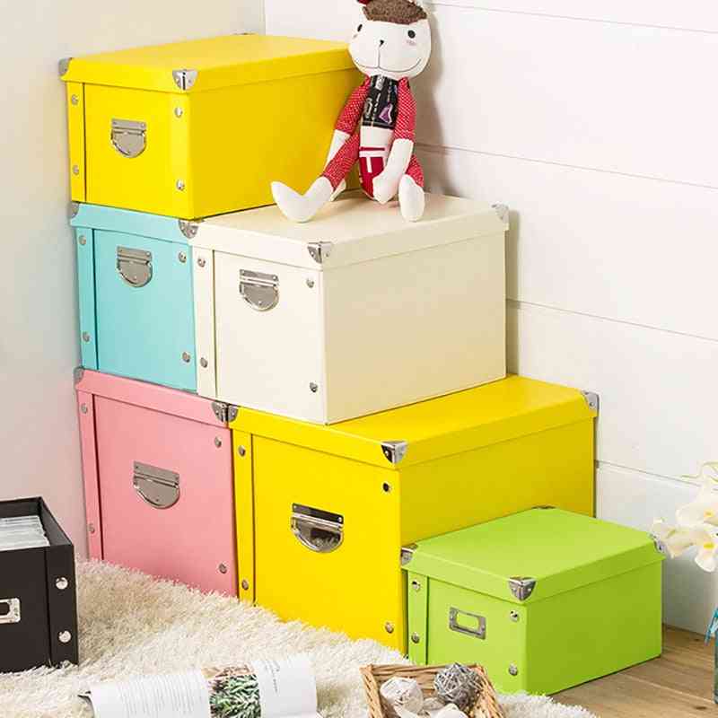 Decorative Cabinet, Packing Box With Lid Toy Clothes, Underwear Paper