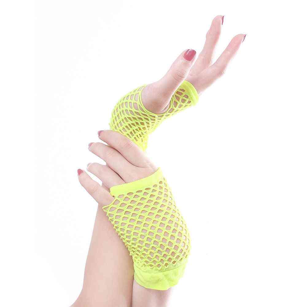 Short Fishnet, Net Gloves