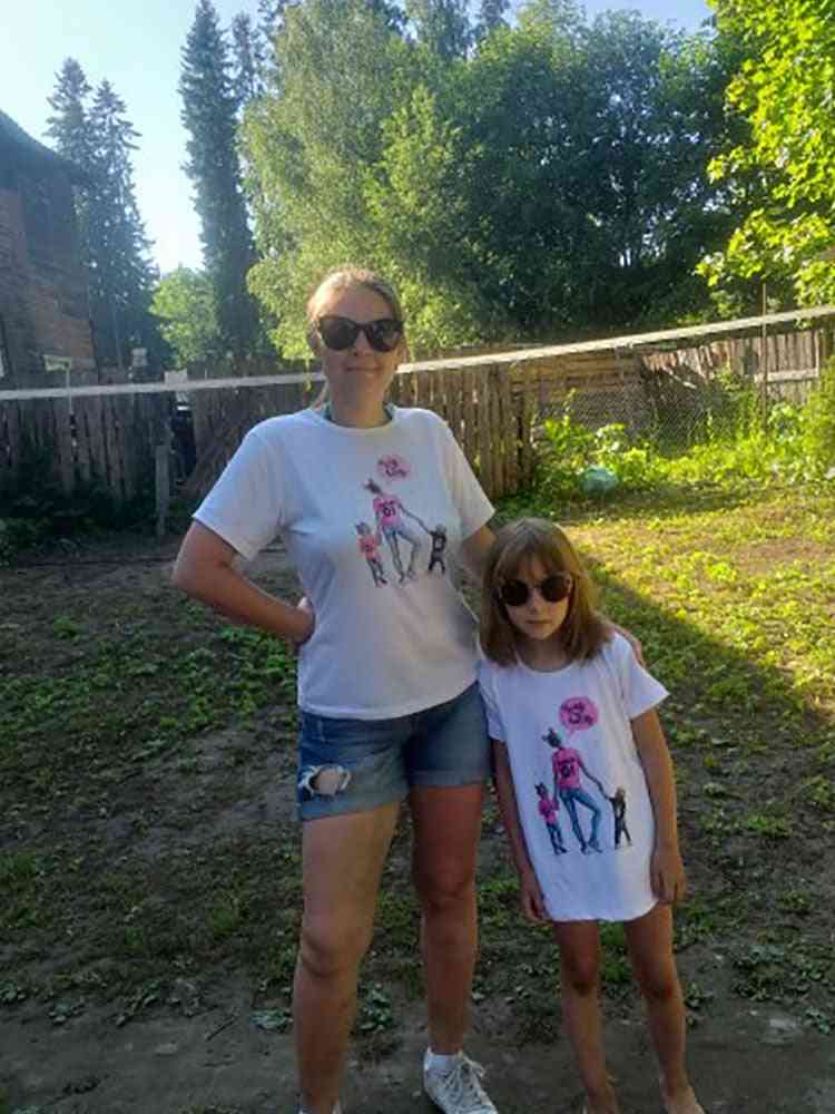 Family Mother And Daughter Clothes, Baby T-shirt ( Set-5 )