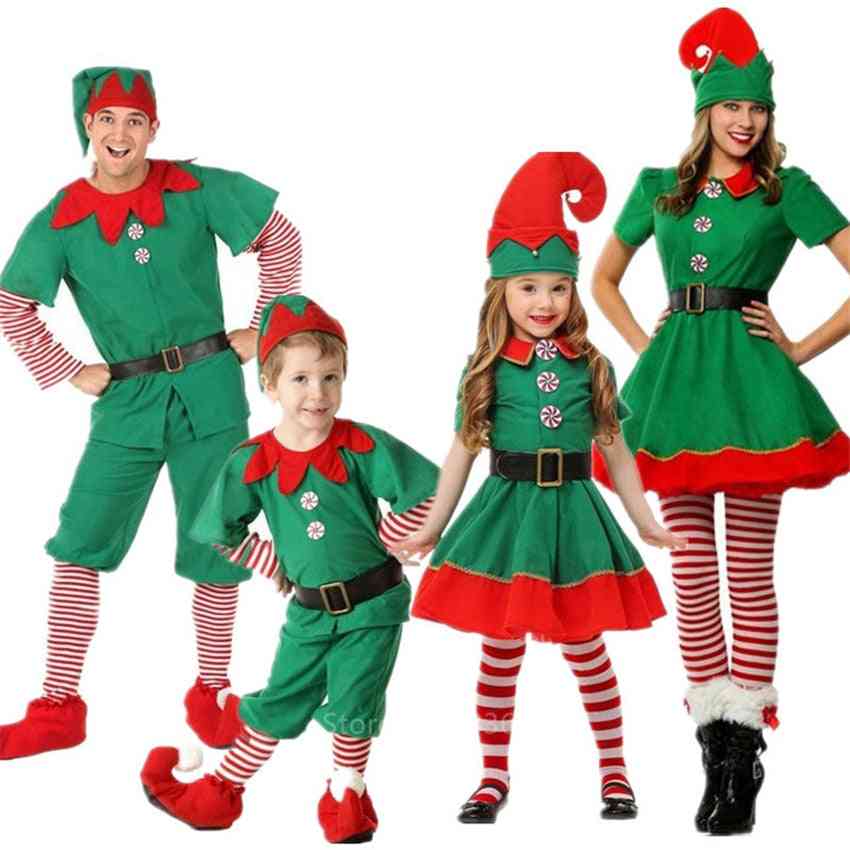 Christmas Elf, Family Matching Clothes- Mother & Daughter Dresses