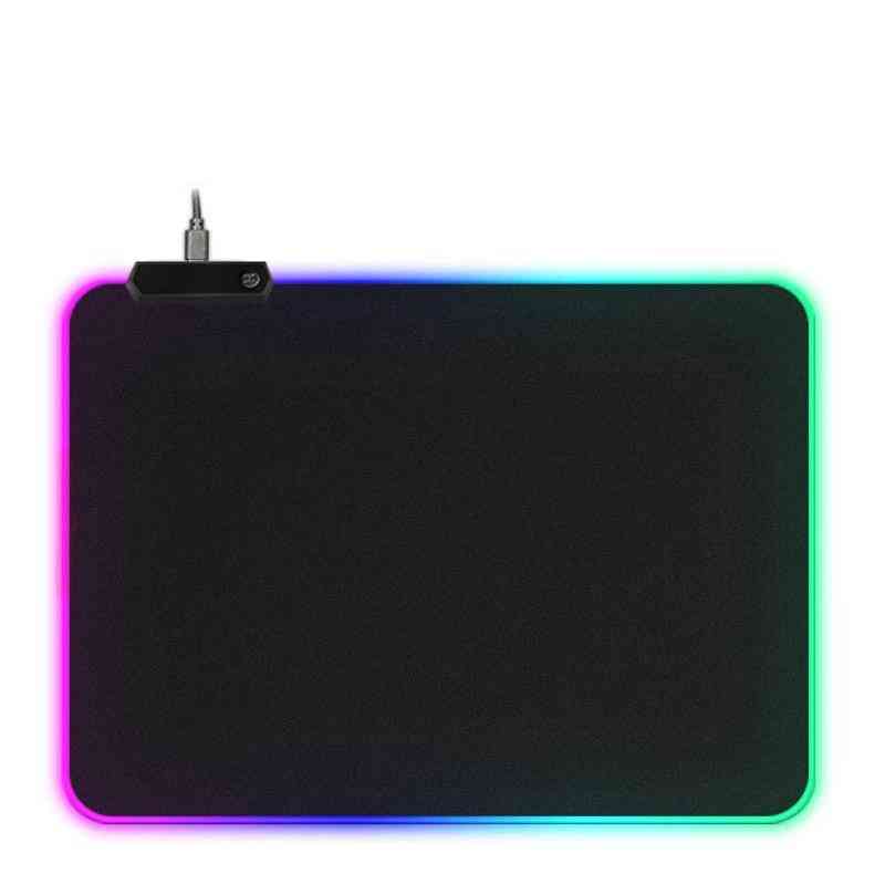 Non-slip Rubber- Led Light, Gaming Mouse Pad, Rgb Large Keyboard Cover