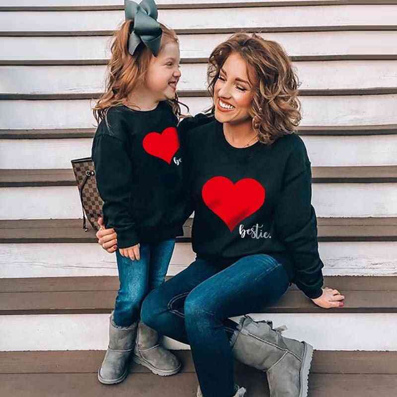 Autumn- Cute Outfits, Mommy And Me Tops, Sweatshirt Sweaters Set-d