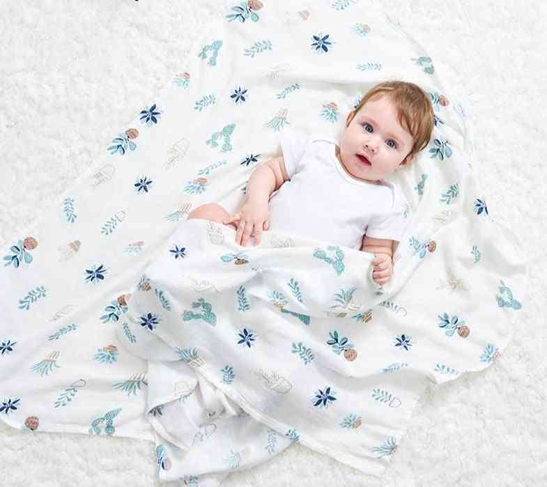 Muslin Squares Infant Wrap Bath Gauze Baby Blankets