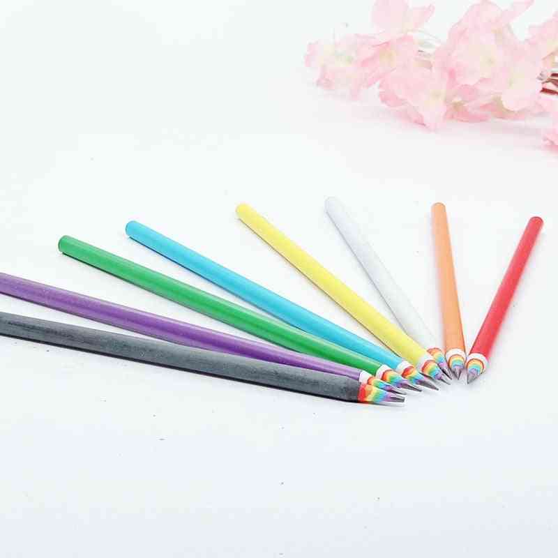 6pcs/set Pencil Hb Rainbow Color Pencil