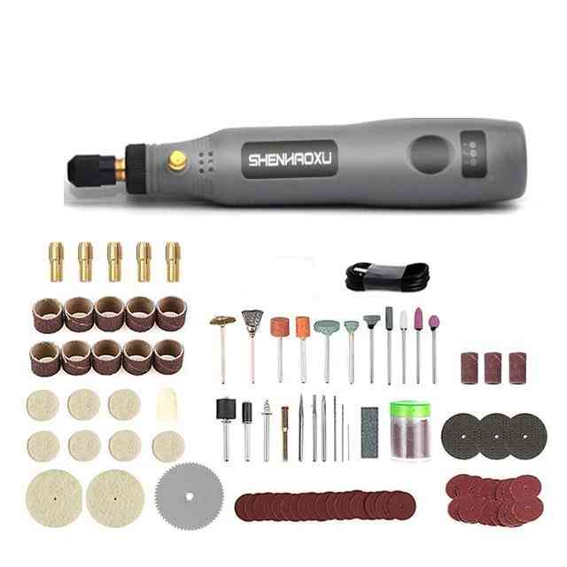 Mini Cordless Grinder Electric Drill 3speed Adjustable Cutting Polishing Tool