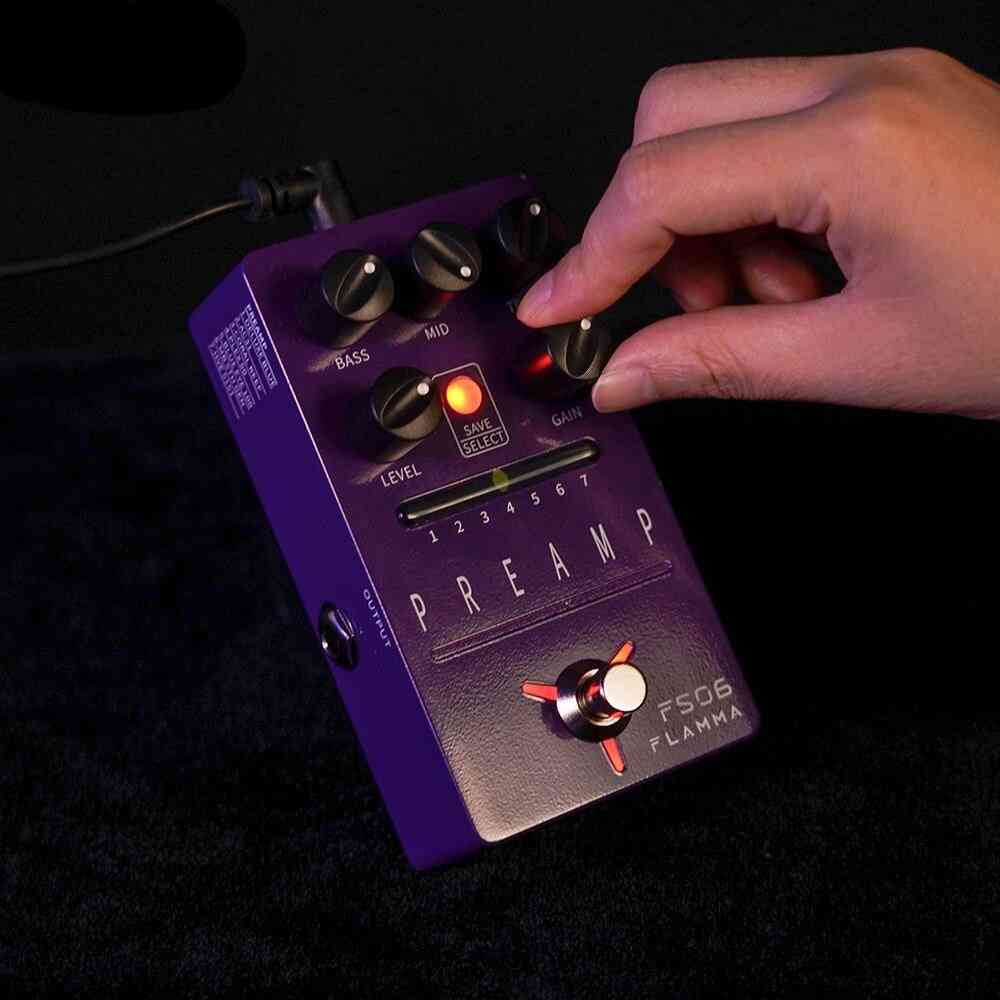 Pedale preamplificatore fs06 pedale effetti digitali stereo per chitarra