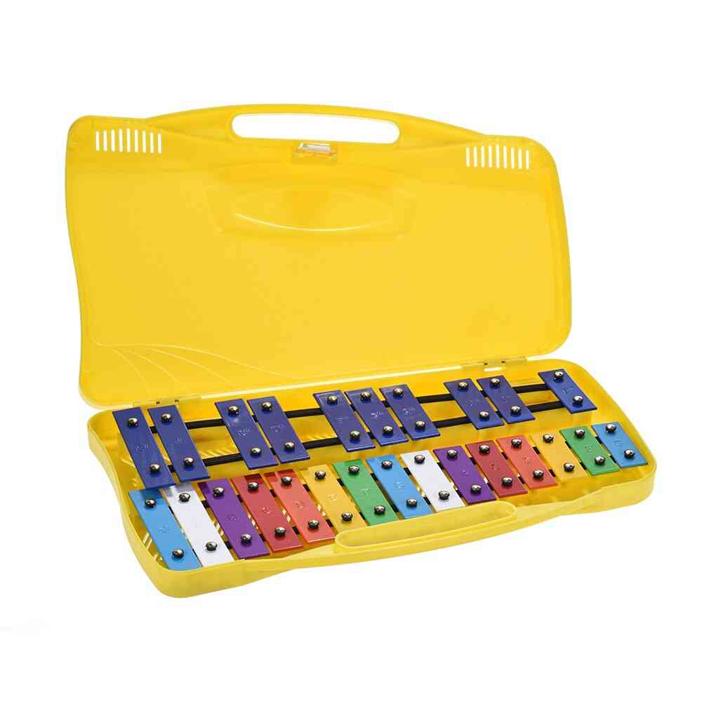 Farebné poznámky glockenspiel xylofón perkusia rytmus hudobný nástroj hračka