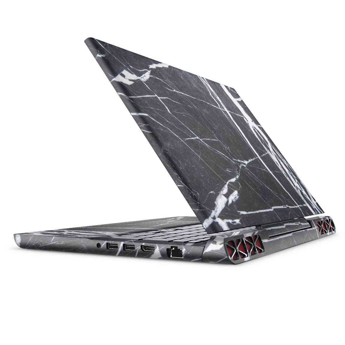 Natural Black & White Marble Stone - Full Body Skin Decal For Laptops