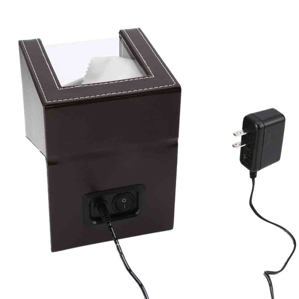 Single Watch Winder- Automatic Watches, Collector Storage Box, Battery Support