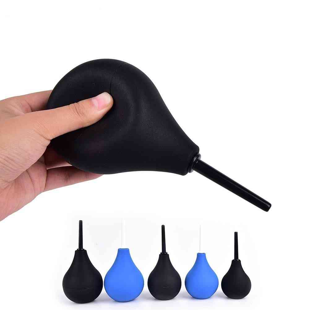 Shower Cleaning System Silicone Gel Blue Ball For Anal Anus Colon Enema