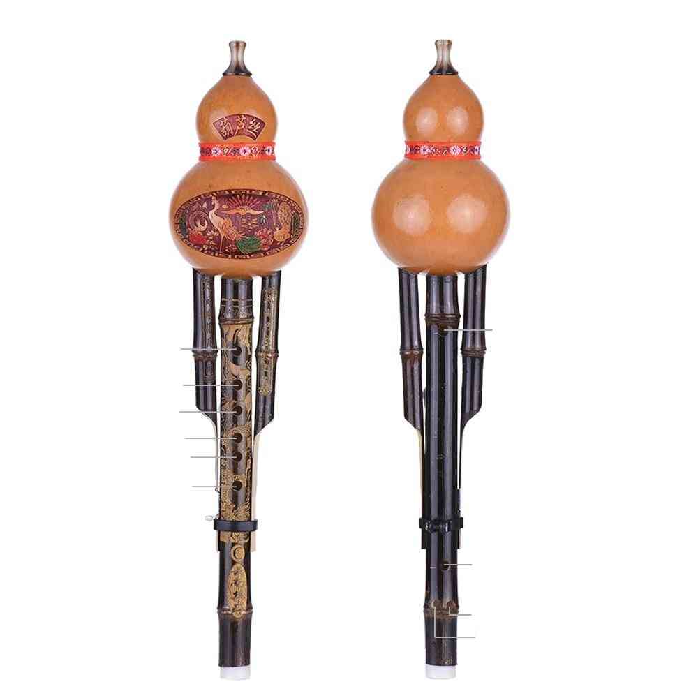 Hulusi Bamboo Gourd- Cucurbit Flute Ethnic, Musical Instrument Key