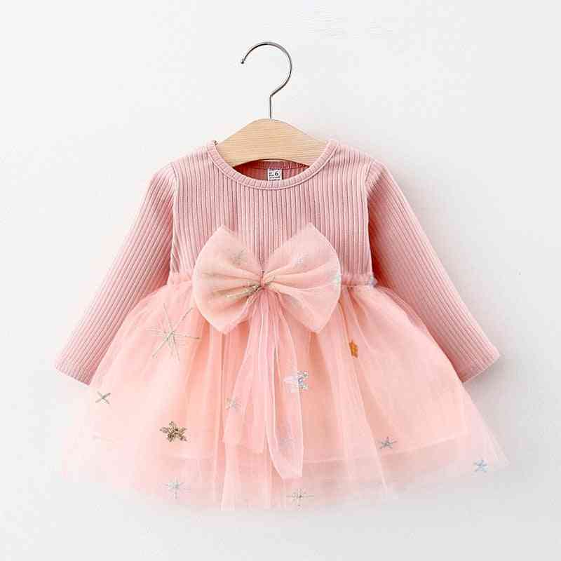 Baby Girl Princess Dress, Sweet Spring Bow Clothes