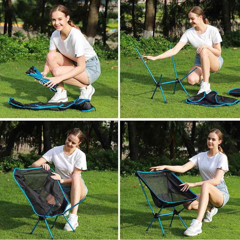 Portable- Folding Moon Chair For Outdoor Camping
