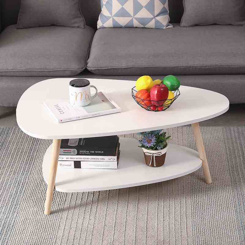 Oval Coffee Table Storage Tea Fruit Service Plate Tray