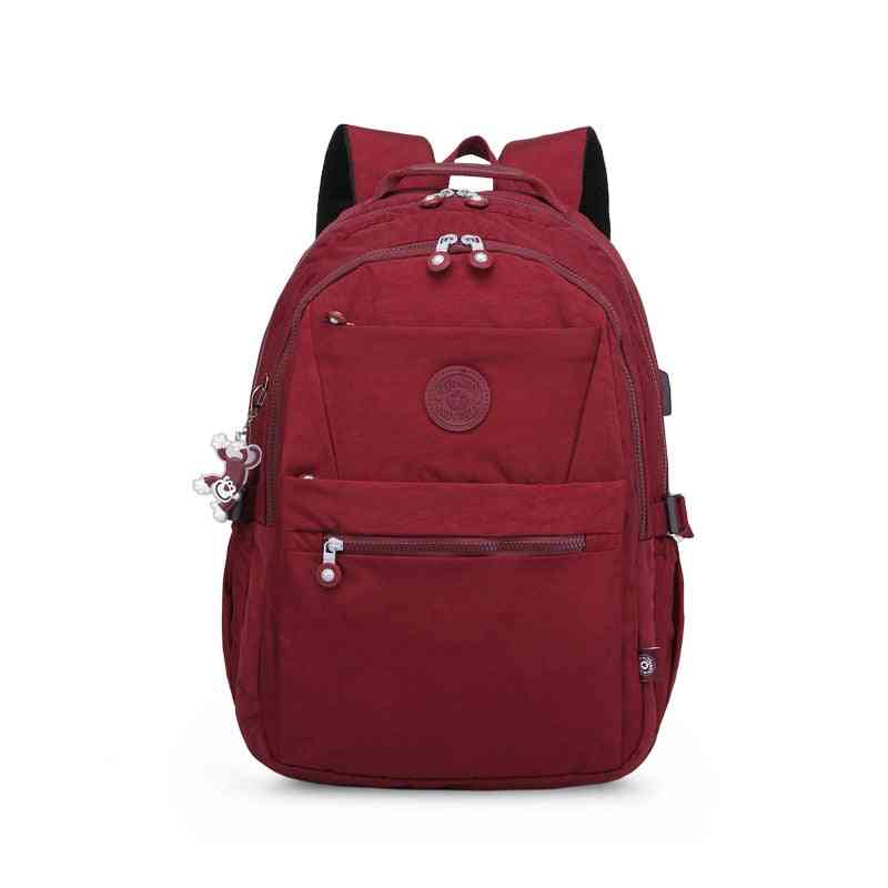 School Backpacks For Teenage University Kid Usb Charge Bag