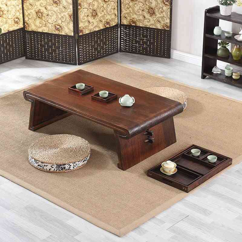 Wooden Low Rectangle Tea Table For Living Room