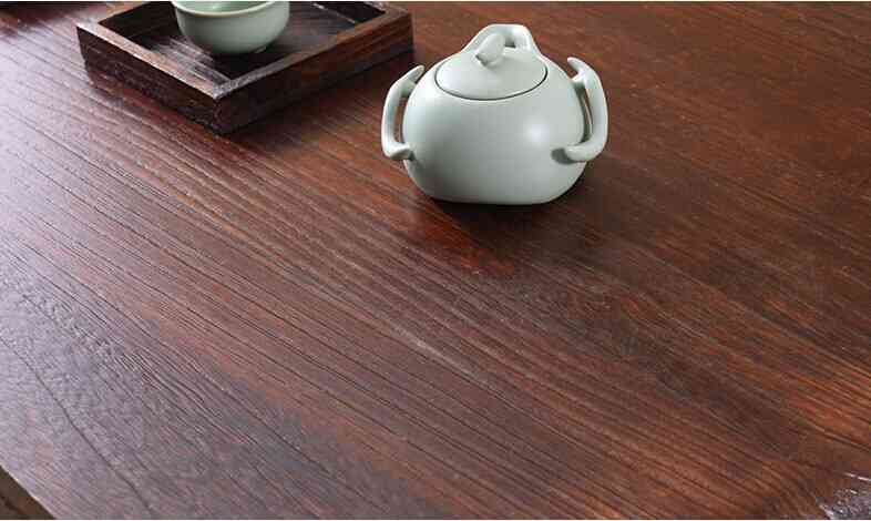 Lesena nizka pravokotna čajna miza za dnevno sobo