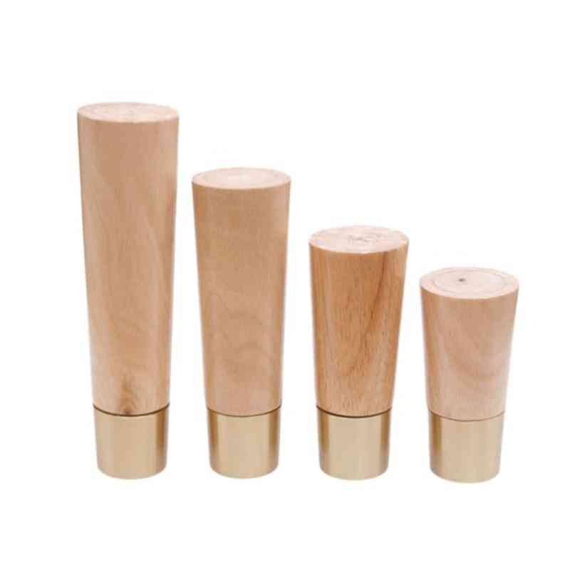 4pcs Nordic Style Solid Wood Furniture Legs