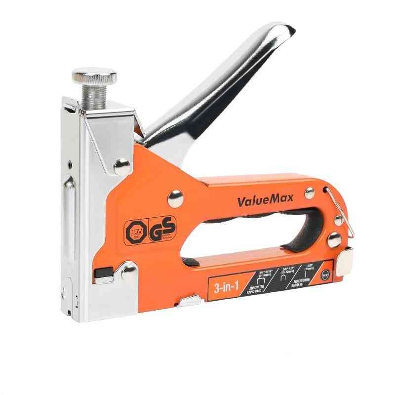Value Max 3 In 1 Stapler Nail Gun, Furniture Tool Wood Frame-stapler