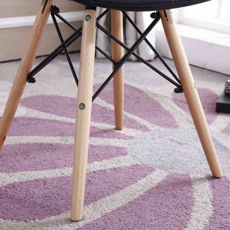 Chaise de salle à manger de loisirs en bois ergonomique de couleur vive