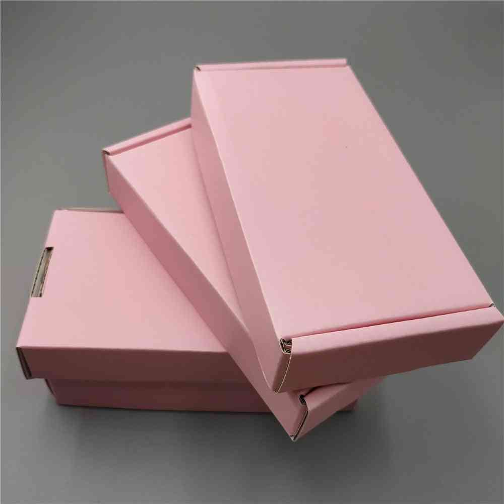 Small Square- Pink Corrugated Shipping Express, Mailer Box