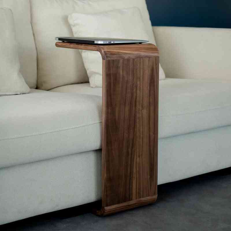 Solid Wood Modern Minimalist Sofa Corner Small Apartment Living Room Coffee Table