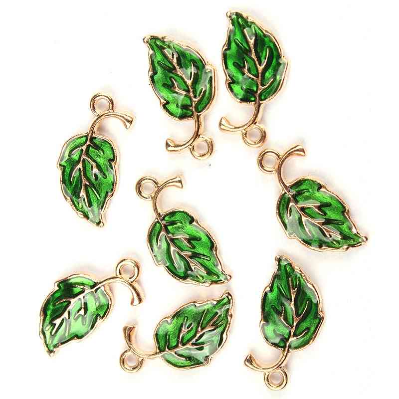 Legering dråpeolje blader form sjarm anheng for smykker