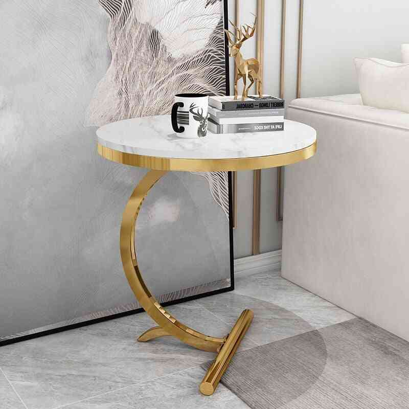 Marble Sofa Side Small Round Coffee Table