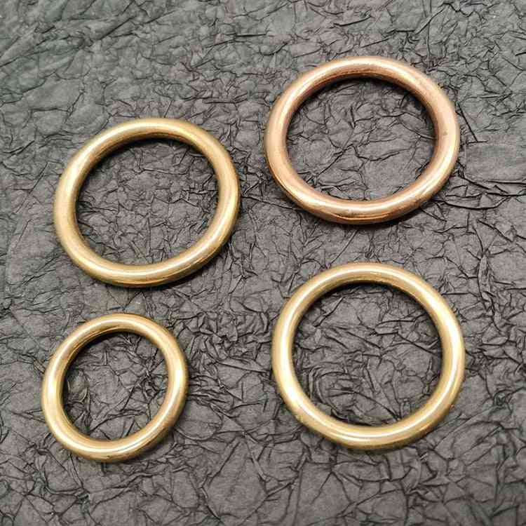 Anneau d'accessoires de bagage, anneau en D en laiton pur cuivre