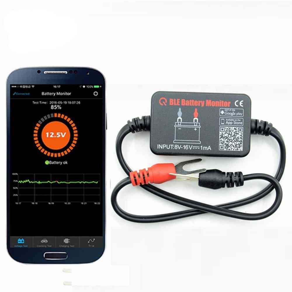 Monitor bluetooth, batteria per auto, test dell'analizzatore