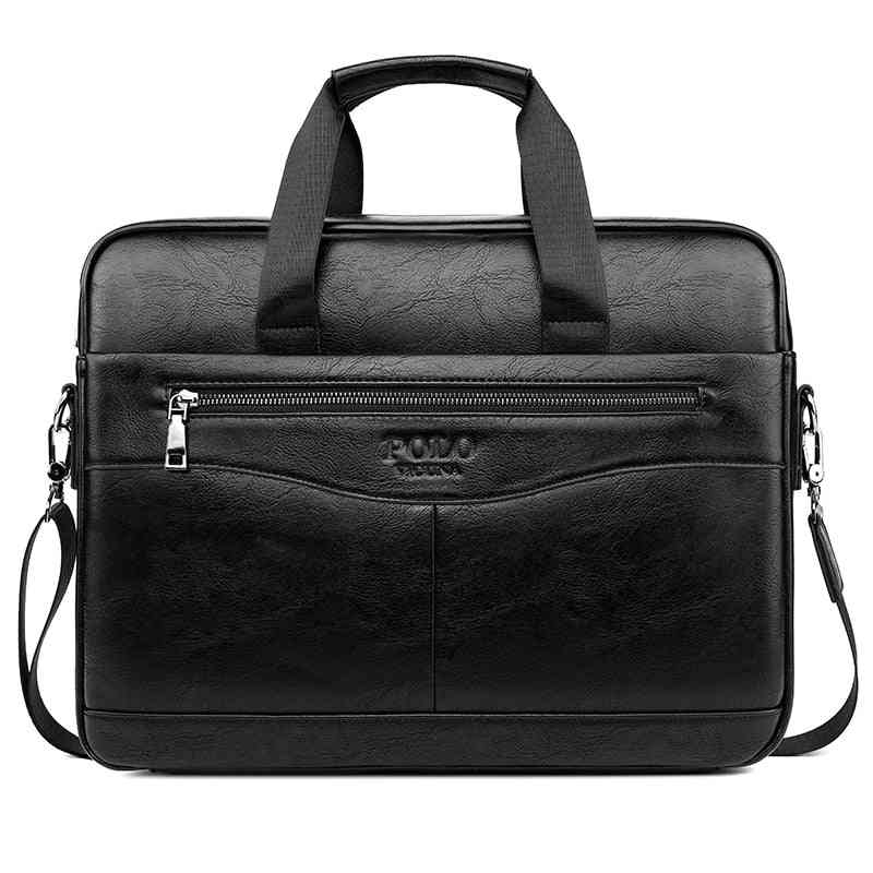 Classic Design Laptop Briefcase, Men's Office Computer Handbag