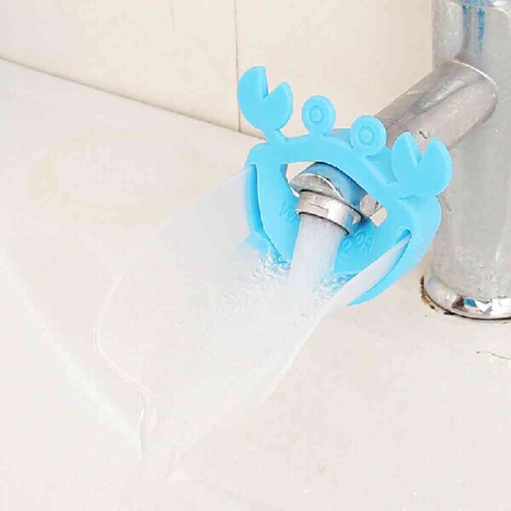 Children Bathroom Frog Crab Shape Baby Wash-hand Faucet Extension