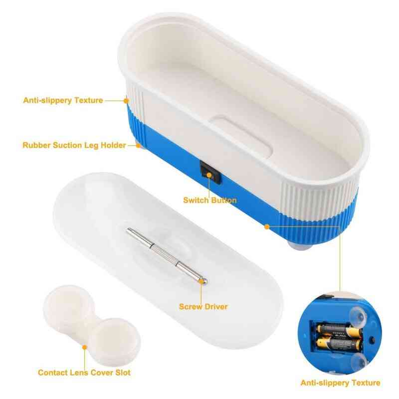 Ultrasonic Eyeglass Glasses, Cleaning Contact Lenses, Watch Rings Jewelry Cleaners Machine