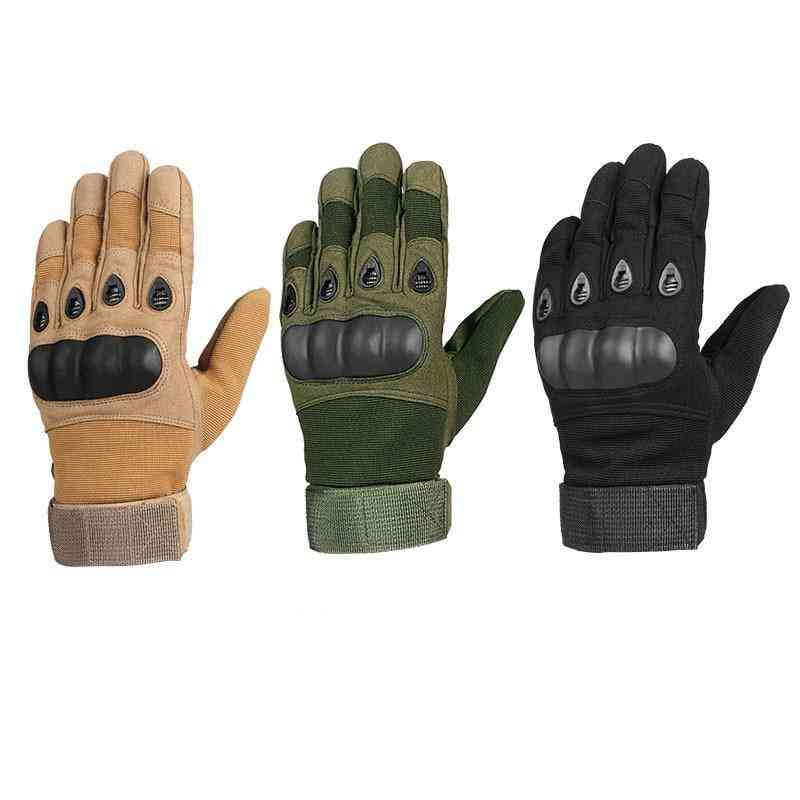 Super Fiber, Reinforced Leather, Biker Racing Gloves