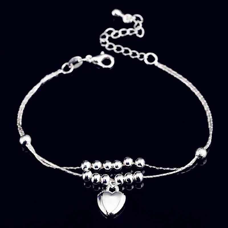 Sterling Ladies Silver Anklets Bracelet Chain