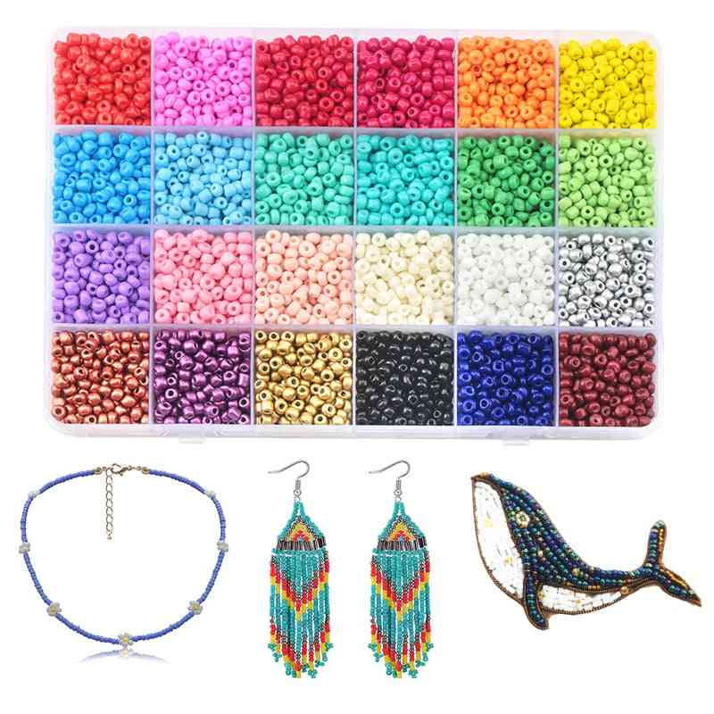 Glass Seedbeads Kit Jewelry Beads Set