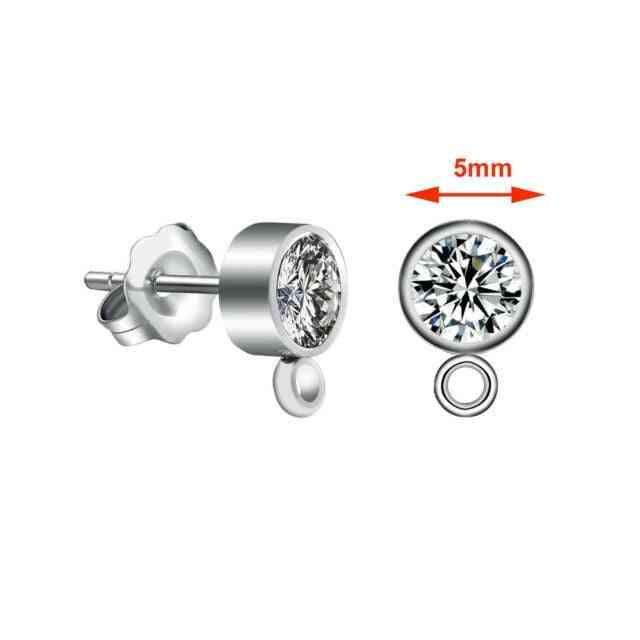 Stainless Steel Earrings Stud Post Connectors Rings