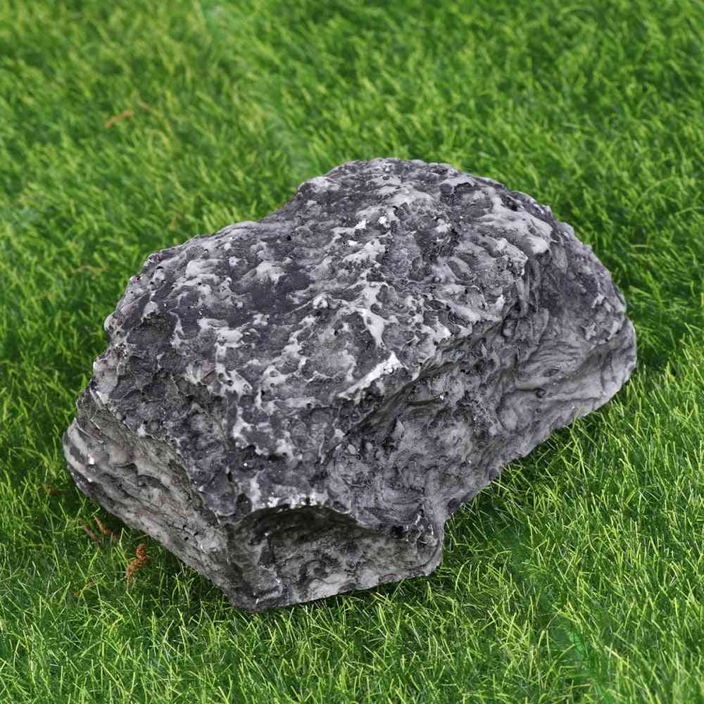 1pc Stone Box- Fake Rock Hidden, Artificial Stone, Key Holder