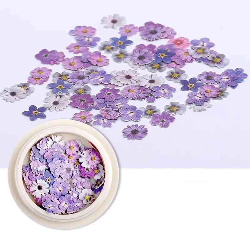 Rose Fresh Pastoral Nail Dried Flower Patch Diy Nail Art Decoration