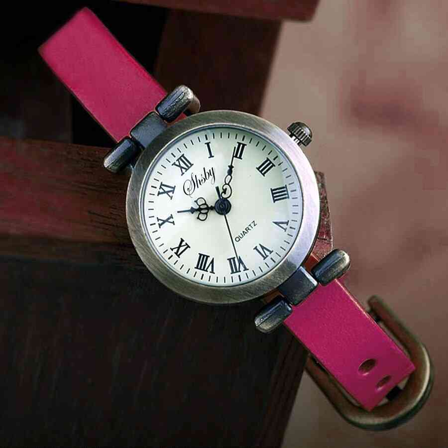 Leather Female Vintage Watch