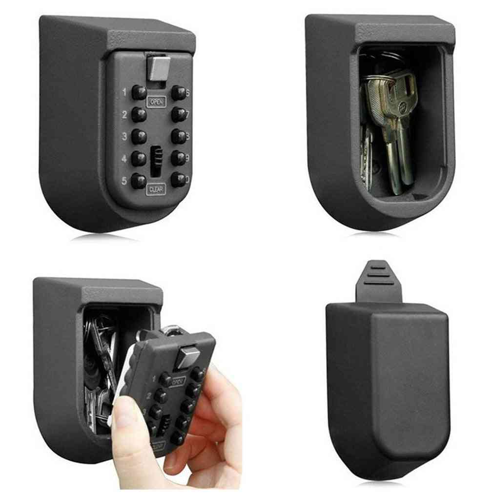 Wall Mounted- Outdoor Key Storage, Combination Lock Password, Safe Box