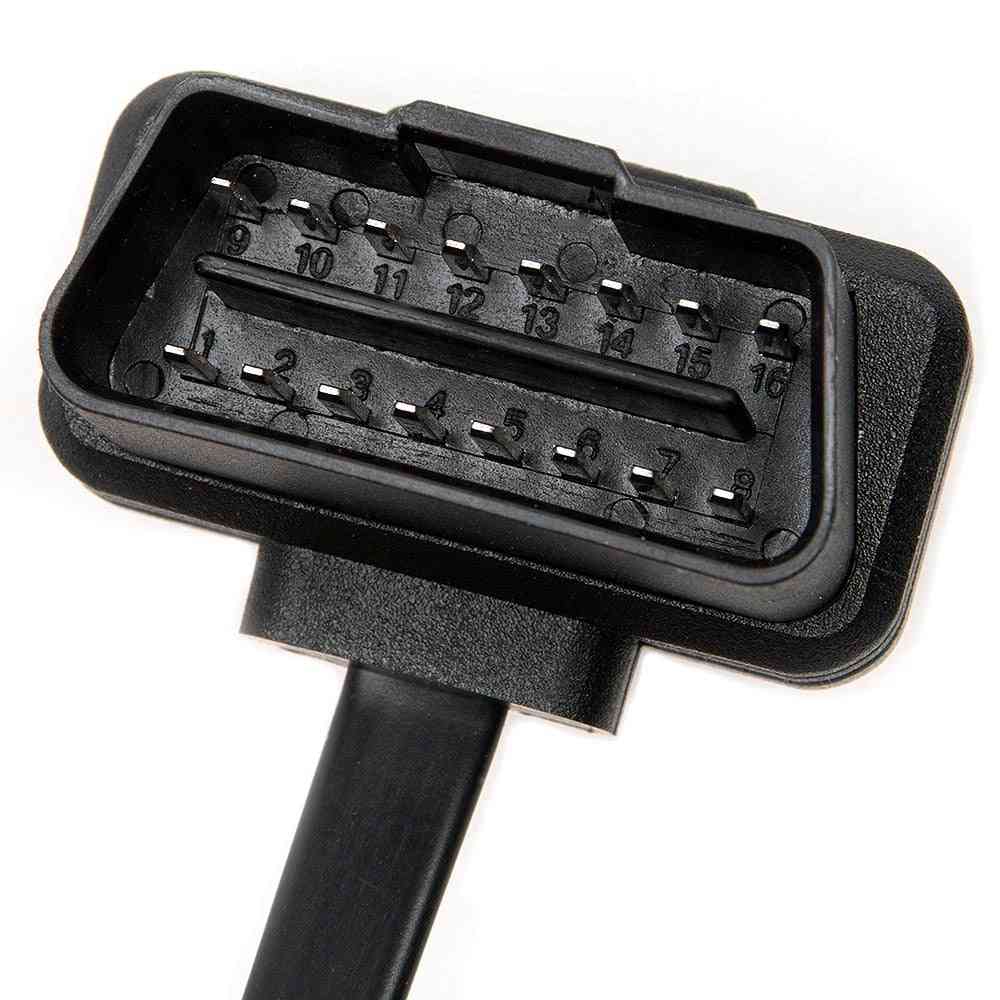 16 -pinová zásuvka obd obdii obd2 16 -pinový predlžovací kábel skenera do auta pre mužov a ženy