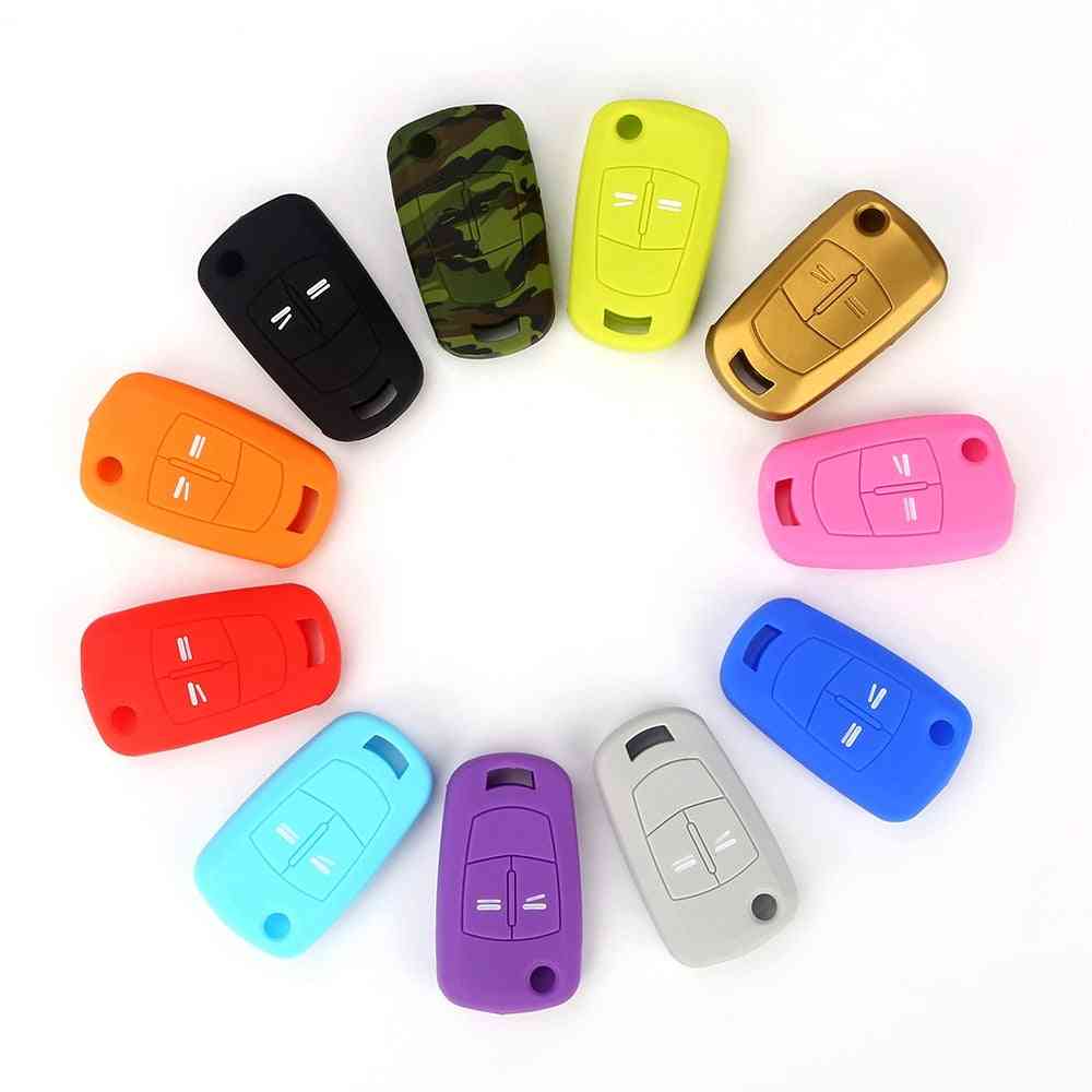 Silicone Car Key, Cover Case Fob With 2-buttons, Remote Key Shell