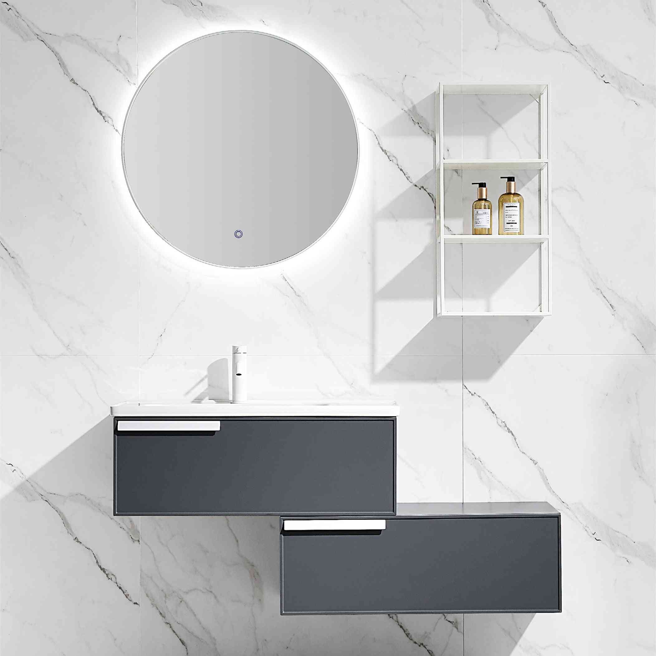 Light Luxury Rock Board Bathroom Cabinet Combination Modern Simple Toilet Washroom Accessories