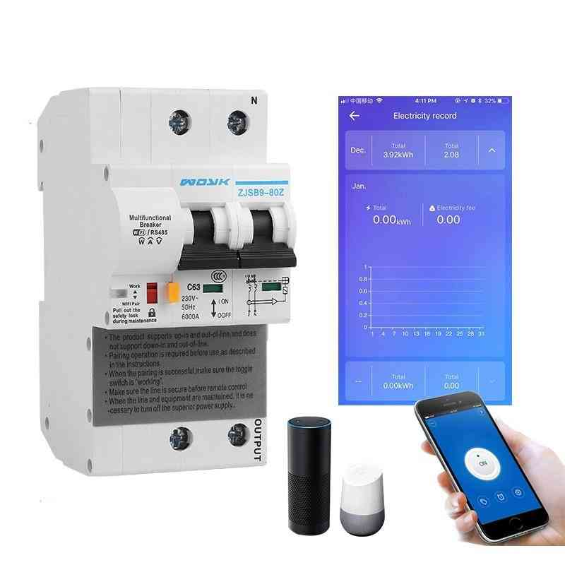 Wifi- Smart Energy Meter, Power Wattmeter For Home