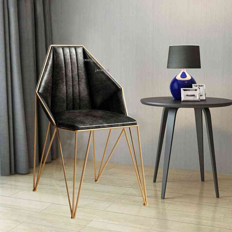 Nordic Backrest- Gold Dining Chair
