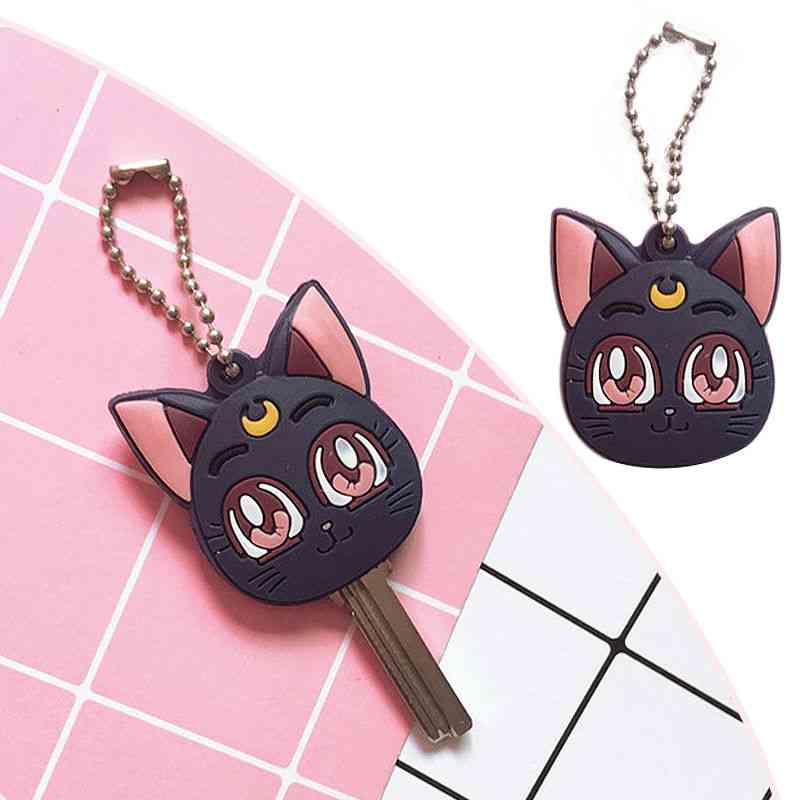 Anime sailor moon luna porte-clés chat violet