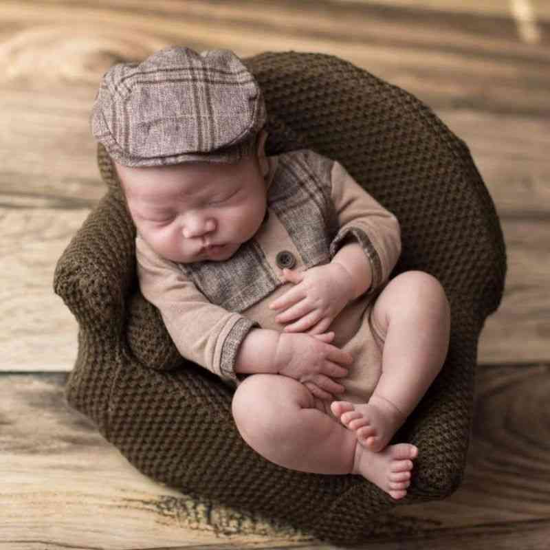 Baby Posing Mini Sofa Arm Chair Pillows Infants,photography Props Poser Photo Accessories.